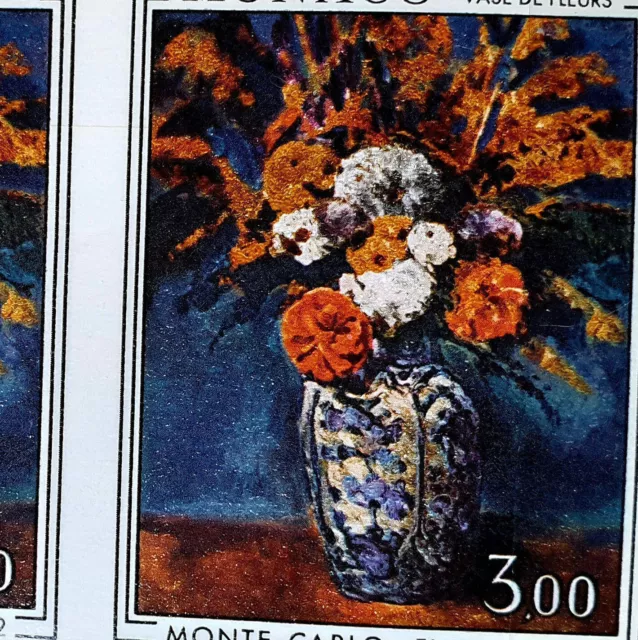 Monaco 1972 imperf - Flowers - MNH - Paul Cezanne Vaze De Fleurs - Full Issue