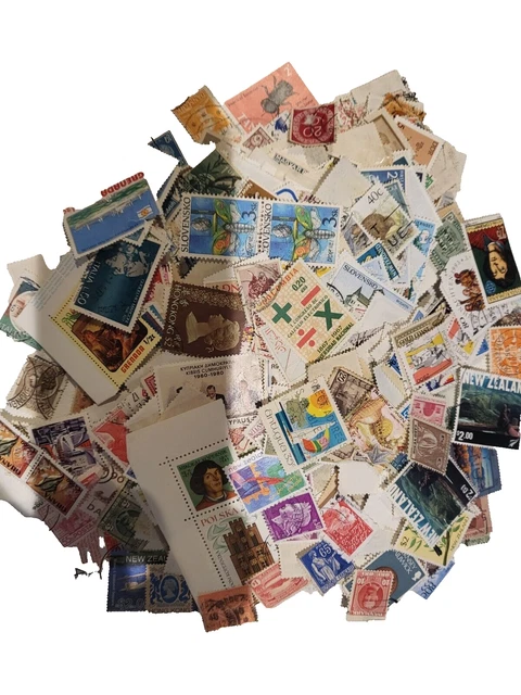80 gms (approx 1000 stamps)foreign kiloware off paper