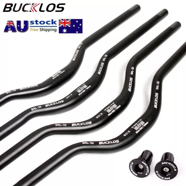 BUCKLOS MTB Handlebar 31.8*720/780mm Aluminum 30/50/90mm Road Bike Hi-Riser Bar