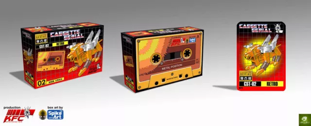 Kfc Mini-cassette Cst 02 Yellow Cubbie Kit Apply To Soundwave & Blaster