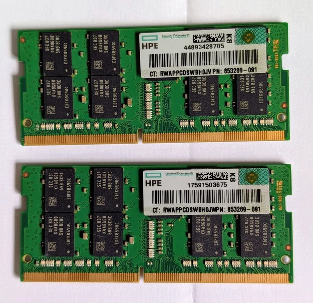 Memoria RAM 32 GB (2x16 GB) DDR3 1600MHz Para HP Z620 Z800 Z820 - ECC Registered, Garantía De Por Vida