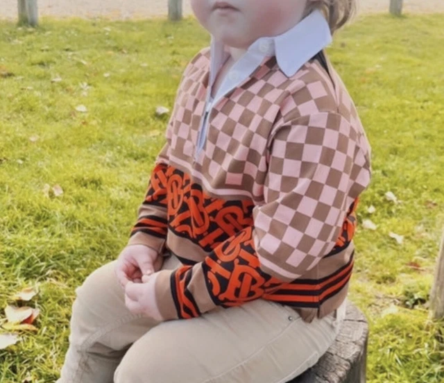 Burberry polo online for baby boy