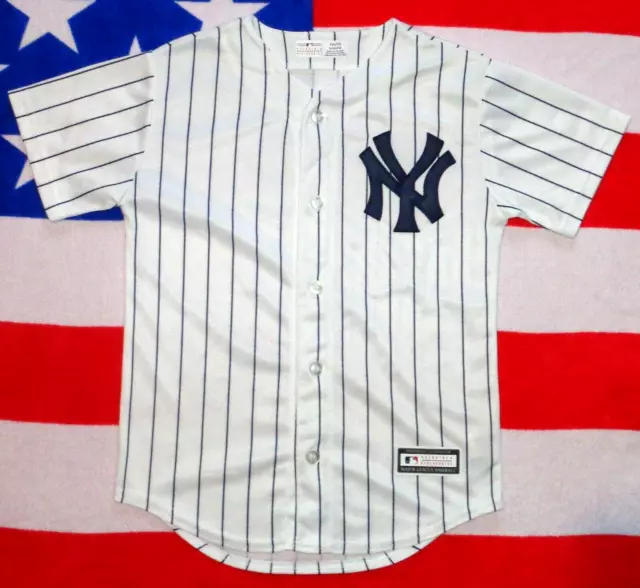 ⚾New York Yankees⚾Majestic⚾Boys Official MLB Baseball Jersey Shirt⚾8 Years⚾96⚾