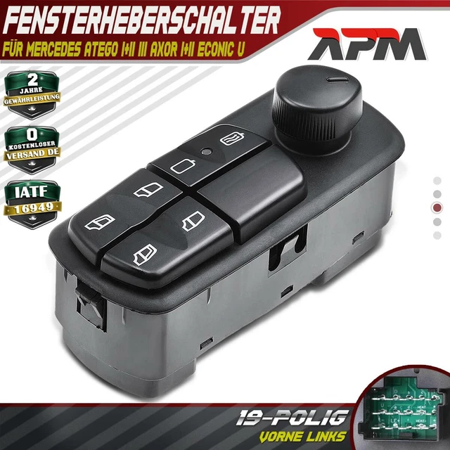 Arotzelox Fensterheberschalter Für Alfa Romeo Giulietta (2010–2020) – Kompatibel Mit OE 156106393
