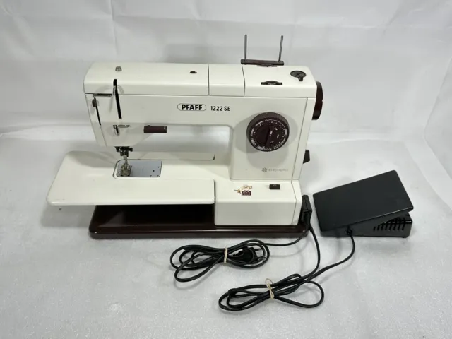 PFAFF 1222SE Sewing Machine with Pedal & Arm Table ~ Stuck Motor / PART & REPAIR