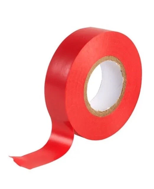Nastro Isolante Elettrico PVC F/R Artigianato Sportivo - Rosso - 19mm X 20m. Nuovo
