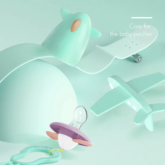 Chupete con clip de chupete diseño ergonómico chupete para niños pequeños