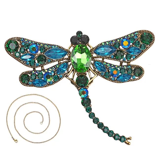 Rhinestone Crystal Pearl Animal Dragonfly Butterfly Bird Brooch Pin Lady Jewelry