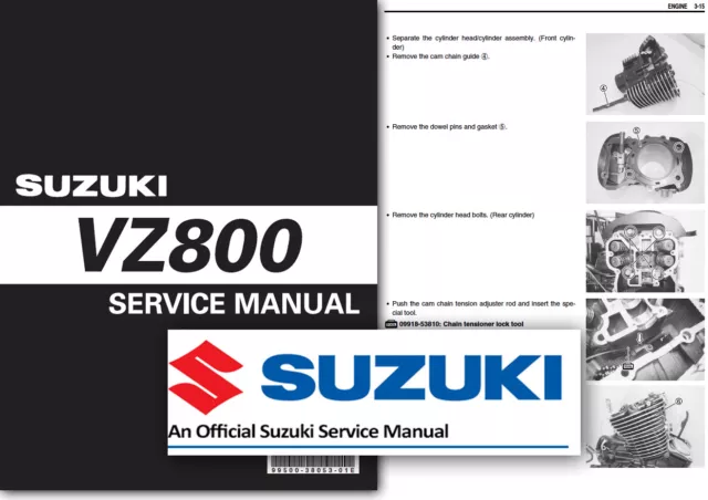 Suzuki VZ800 M50 Boulevard Workshop Service Shop Manual Factory ALL 2005 - 2008