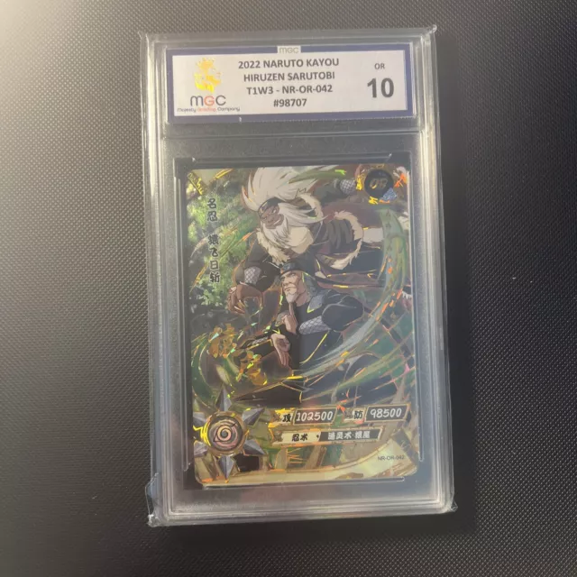 The Third Hokage OR Kayou Official Naruto Card TCG NR-OR-042 MGC 10