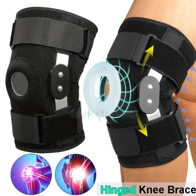 Dual Hinged Knee Guard Arthritis Support Brace Strap Wrap Support Stabilizer
