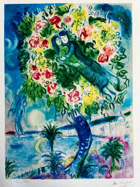 Marc Chagall Lithographie 180ex Salvador Dalì-rené Magritte-Joan Miro ])