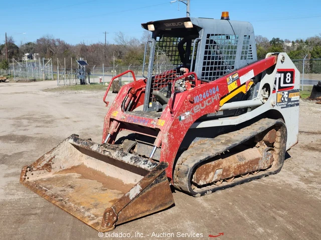 2018 Takeuchi TL8RW Skid Steer Track Loader Crawler Dozer Aux Diesel bidadoo