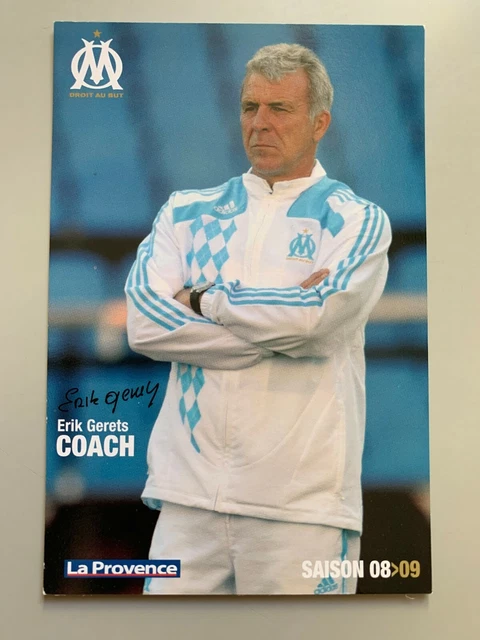 JACQUES VANKERSSCHAVER PHOTO PANINI FOOTBALL 1997-1998 OLYMPIQUE MARSEILLE OM