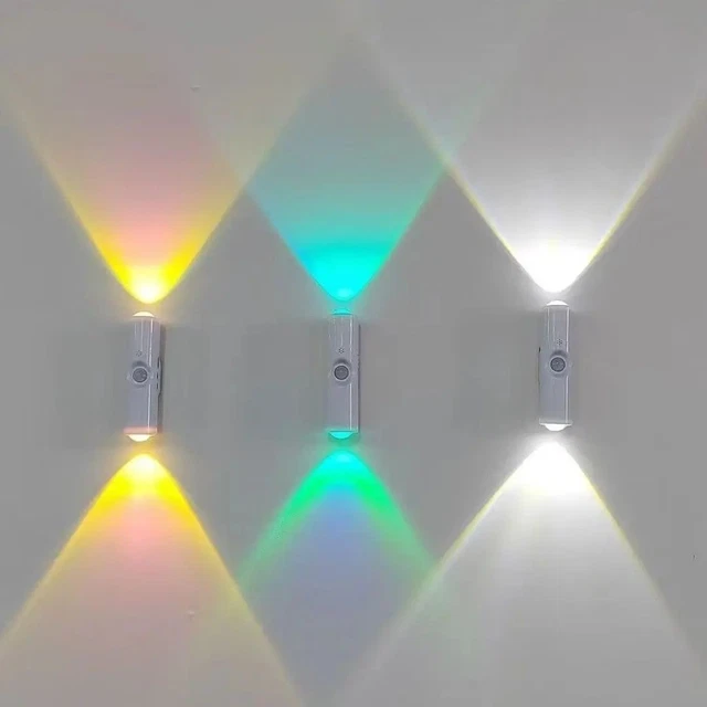 3 Rgb Led Sensor MAGNETIC RECHARGEABLE LED Smart RGB Gradient Motion Sensor Ambient ...