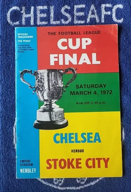 Chelsea v Stoke City The Football League Cup Final 04/03/1972