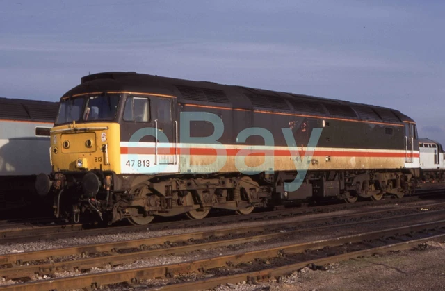 35MM RAILWAY SLIDE of Class 47 47813 @ Tinsley Copyright to Buyer £4.99 ...