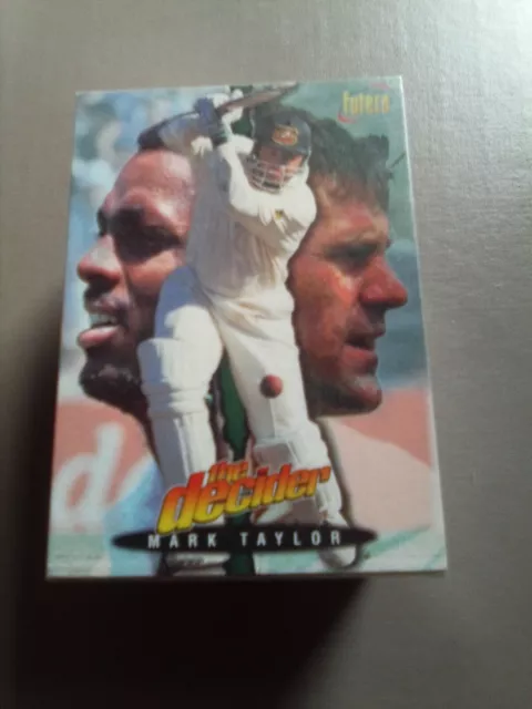 1996 Futera the Decider Cricket Trading Cards complete basic set