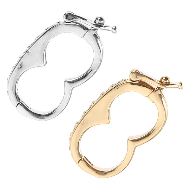 4 Pcs Schmuck Erdnussschnalle Kupfer Schmuckverschlüsse Verbindungsverschluss