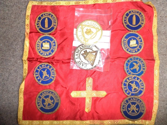 Masonic Regalia WEST LANCASHIRE ASSISTANT Full Dress Apron Badge