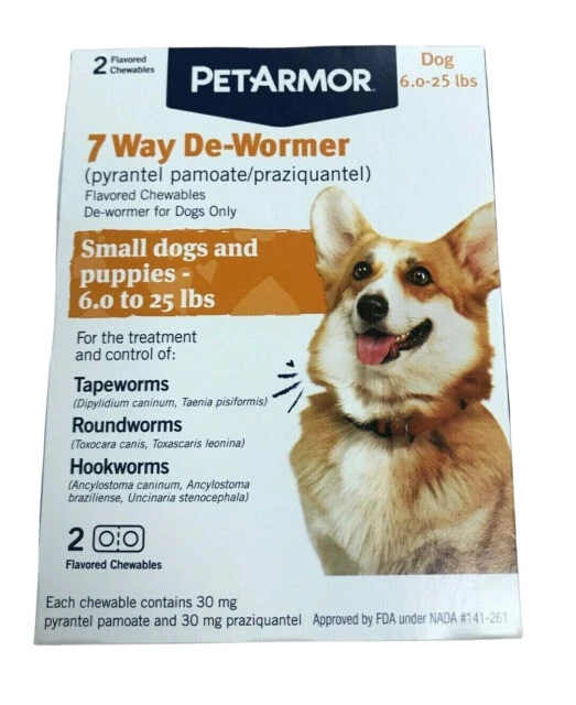 PETARMOR 7 WAY DeWormer Insect Treatment for Small Dogs and Puppies