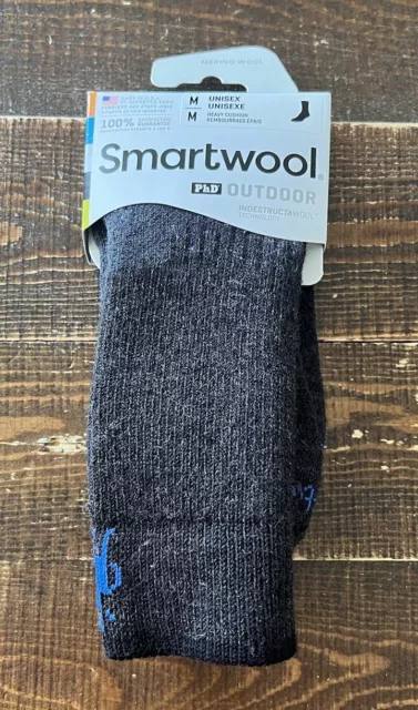 Smartwool PhD Outdoor Heavy Cushion Crew Wool Blend 1 Pair Socks Size M - NWT