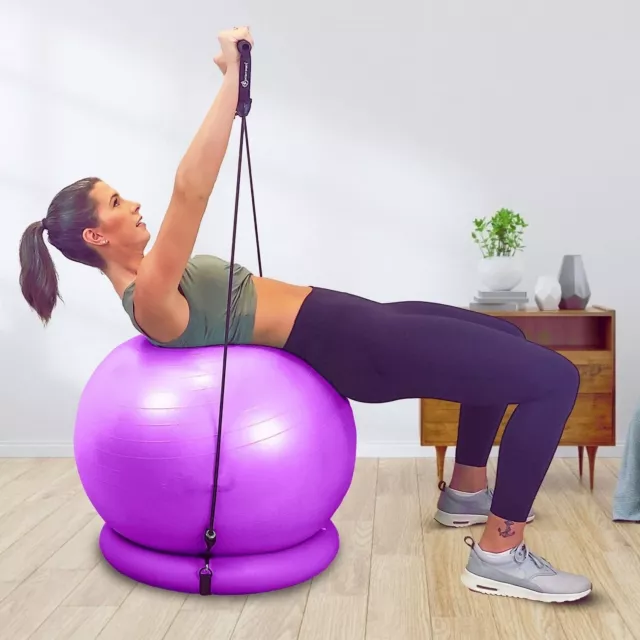 Accesorios para hacer ejercicio bola de ejercicios 65cm gimnasio pilates, pelota de yoga 3