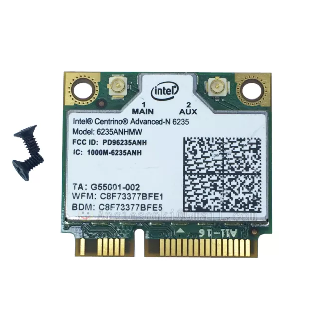 Intel Centrino Advanced-n 6235ANHMW Wireless Bluetooth 4.0 mini PCIE WiFi Card