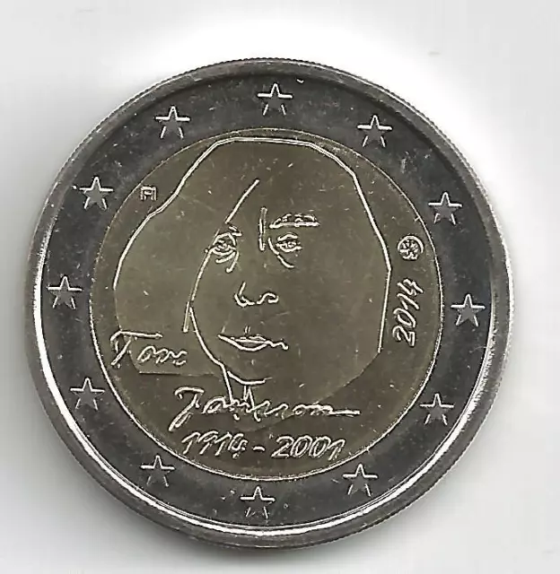 2 Euro Gedenkmünze 2014 aus Finnland, Tove Jansson, bankfrisch, bfr