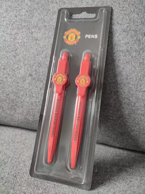 Manchester United FC Pens - 2 pack Crest 1997 MUFC Ltd Forever Collectibles