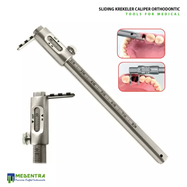 Orthodontic Sliding Krekeler Caliper Dental Implant Meauring Gauge Instruments