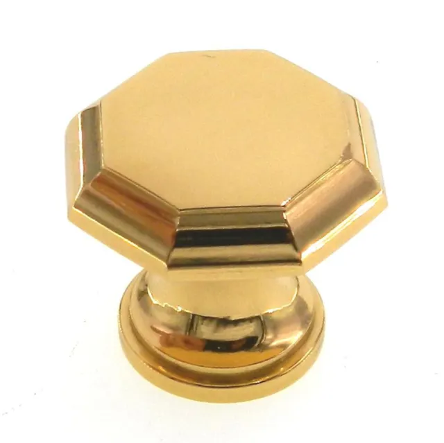 Amerock Allison Solid Brass 1 1/4" Octagon Cabinet Knob BP1958-B