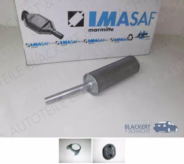 IMASAF ESD Auspuff Endtopf+Anbauteile für VW Golf 1+Cabriolet+ Scirocco 1.6+GTI