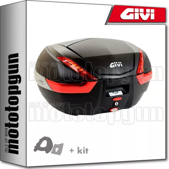 Givi Top Case V47Nn + Porte-Paquet Piaggio Mp3 Yourban 125 2015 15 2016 16