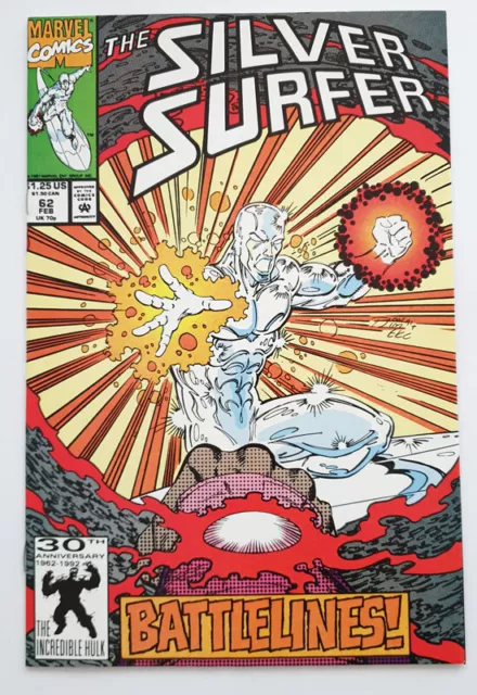 Marvel Silver Surfer 1992 comic #62 VF/NM unread bagged & boarded