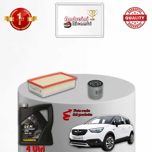 Kit Tagliando Citroen C3 II 1.2 VTI - Filtri + Olio 5W30, 4 Litri, Per Modelli Dal 2012 - Foto 3