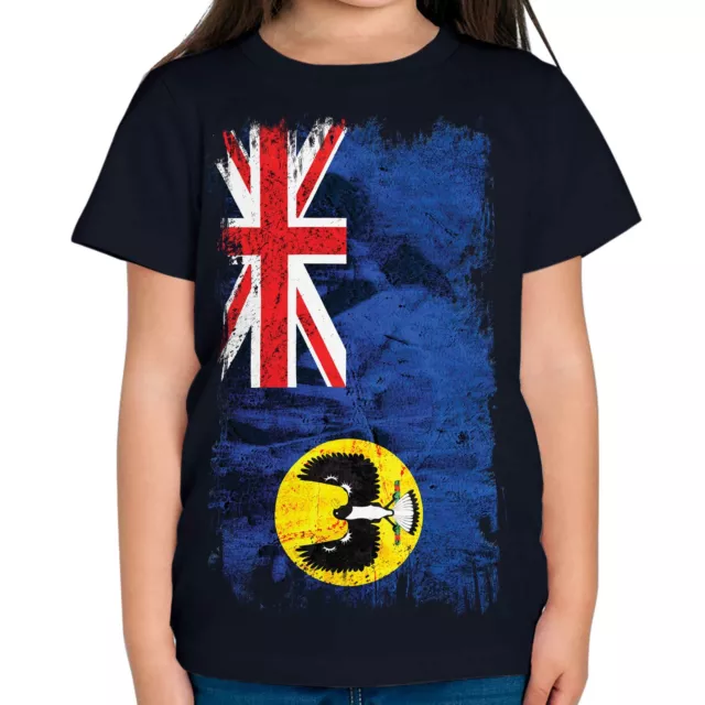 South Australia Grunge Flag Kids T-Shirt Tee Top Australian Shirt Jersey Gift