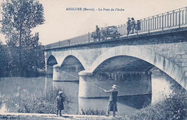 CPA 51 ANGLURE (Marne) Le Pont de l'Aube