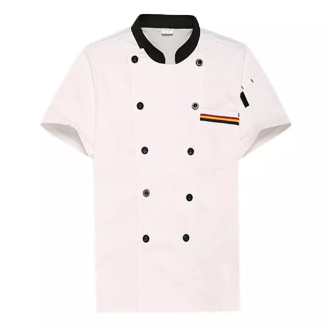 Short Sleeve Shirt Cake Shop Pastry Chef Jacket Brand New High Quality Material