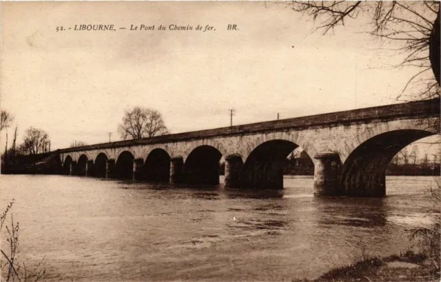 CPA LIBOURNE Le Pont du Chemin de Fer (336338)