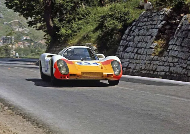 Umberto Maglioli, 1968 Targa Florio, Porsche 907, A4 Photo