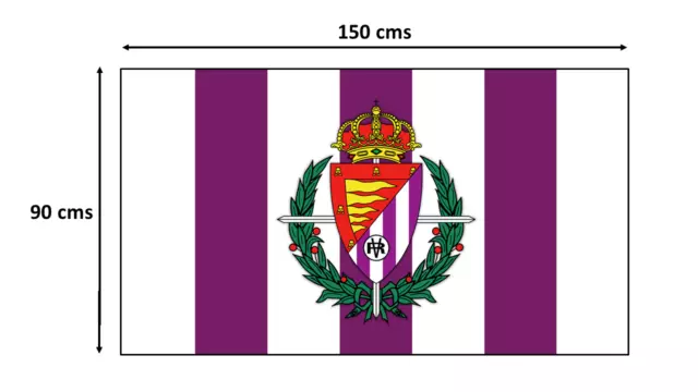 ÚLTIMA UNIDAD: Bandera Real Valladolid flag 150x90cms Pucela | escudo antiguo