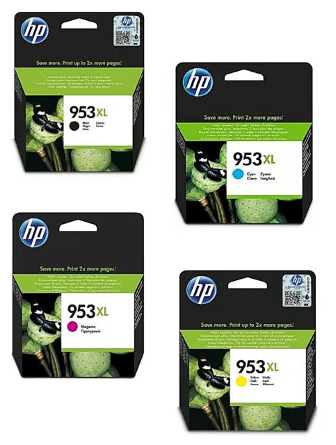 HP953 HP953XL originale , nero e colori, cartuccia singola o multipack 2