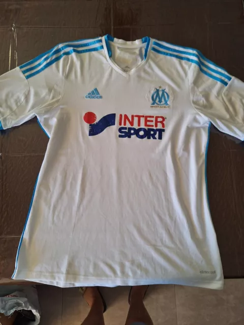 MAILLOT DE L OM Saison 2013 14 Blanc Taille M EUR 18 00 PicClick FR