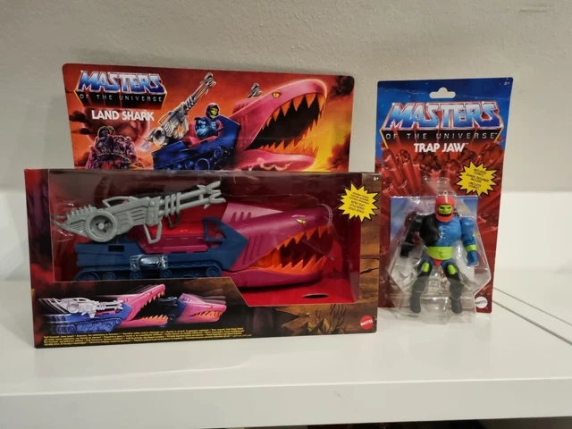 Master of the Universe Origins Trap Jaw und Land Shark