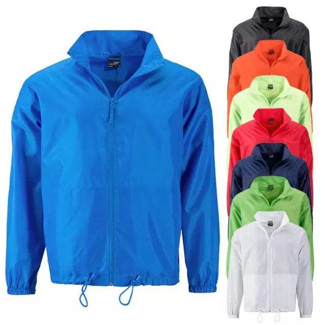 Herren Windbreaker, Regenjacke, Windjacke winddicht, wasserabweisend, 8 Farben