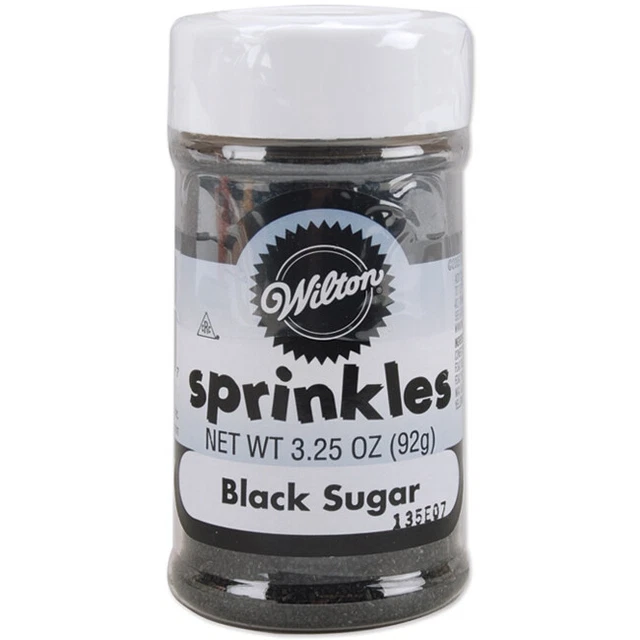 Sprinkles di zucchero 3,25 once - nero -W710-7-62