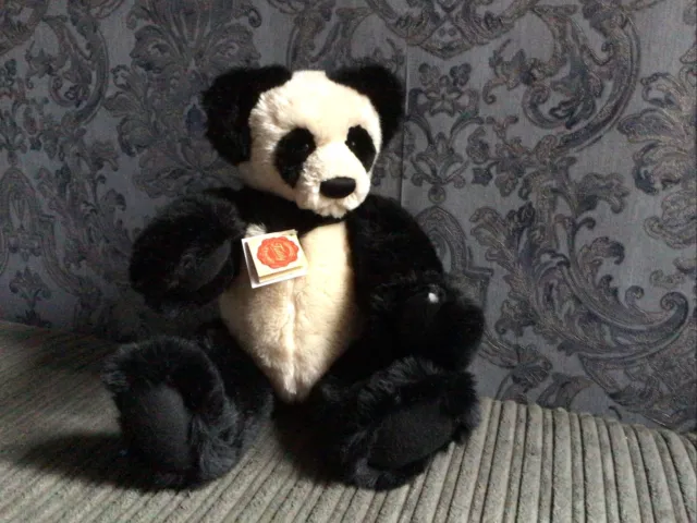 Teddy Hermann Soft Toy Panda Bear.