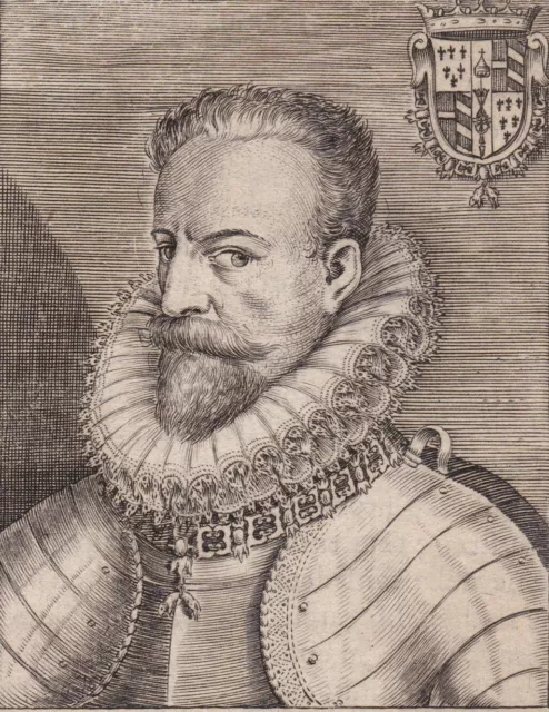 Portrait XVII Alessandro Farnese Duc De Parme Gouverneur Pays-Bas Espagnols 1646