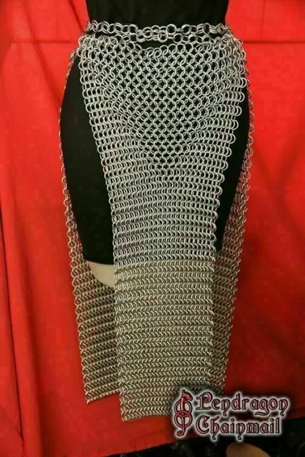 NEW BEST | Aluminum | CHAINMAIL SKIRT | 10 MM | BUTTED | MEDIEVAL ARMOUR